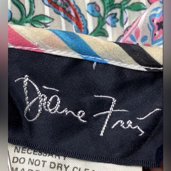 Diane Freis Original Georgette Maxi Dress Bohemian flower Floral Printed - Picture 4 of 16